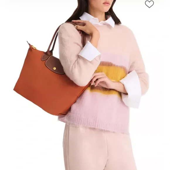 Longchamp Le Pliage Original Medium Nylon Tote Bag Brick - Picture 2 of 13